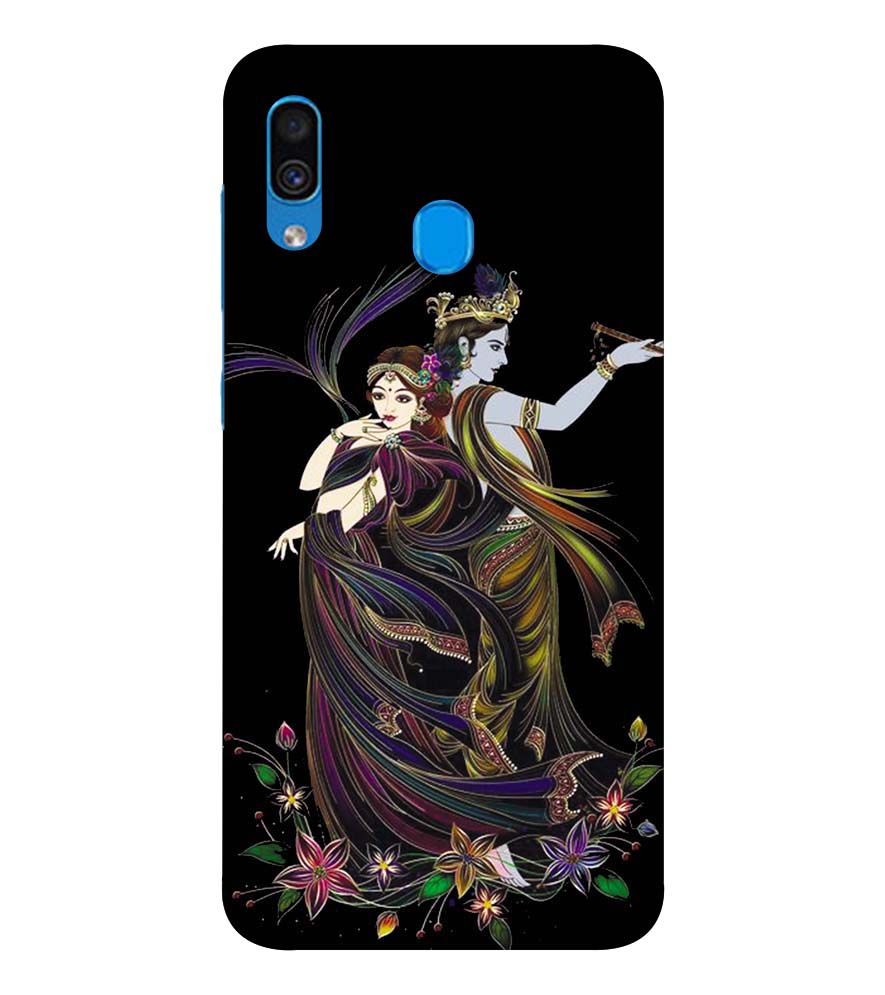 BG0074-Jai Radha Krishna Back Cover for Samsung Galaxy A20