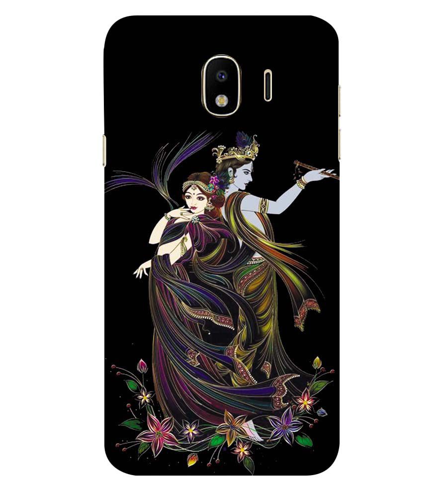 BG0074-Jai Radha Krishna Back Cover for Samsung Galaxy J4 (2018)