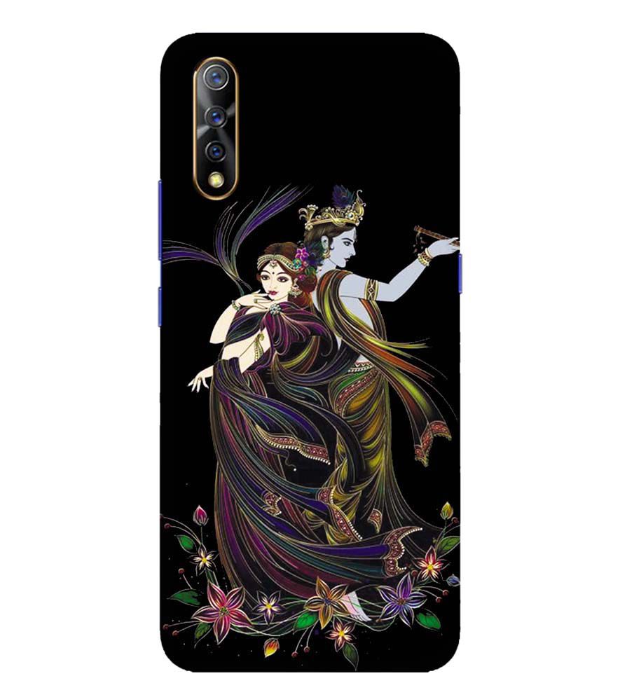 BG0074-Jai Radha Krishna Back Cover for Vivo S1