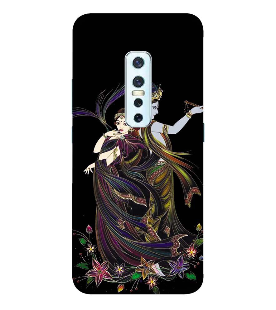 BG0074-Jai Radha Krishna Back Cover for Vivo V17 Pro