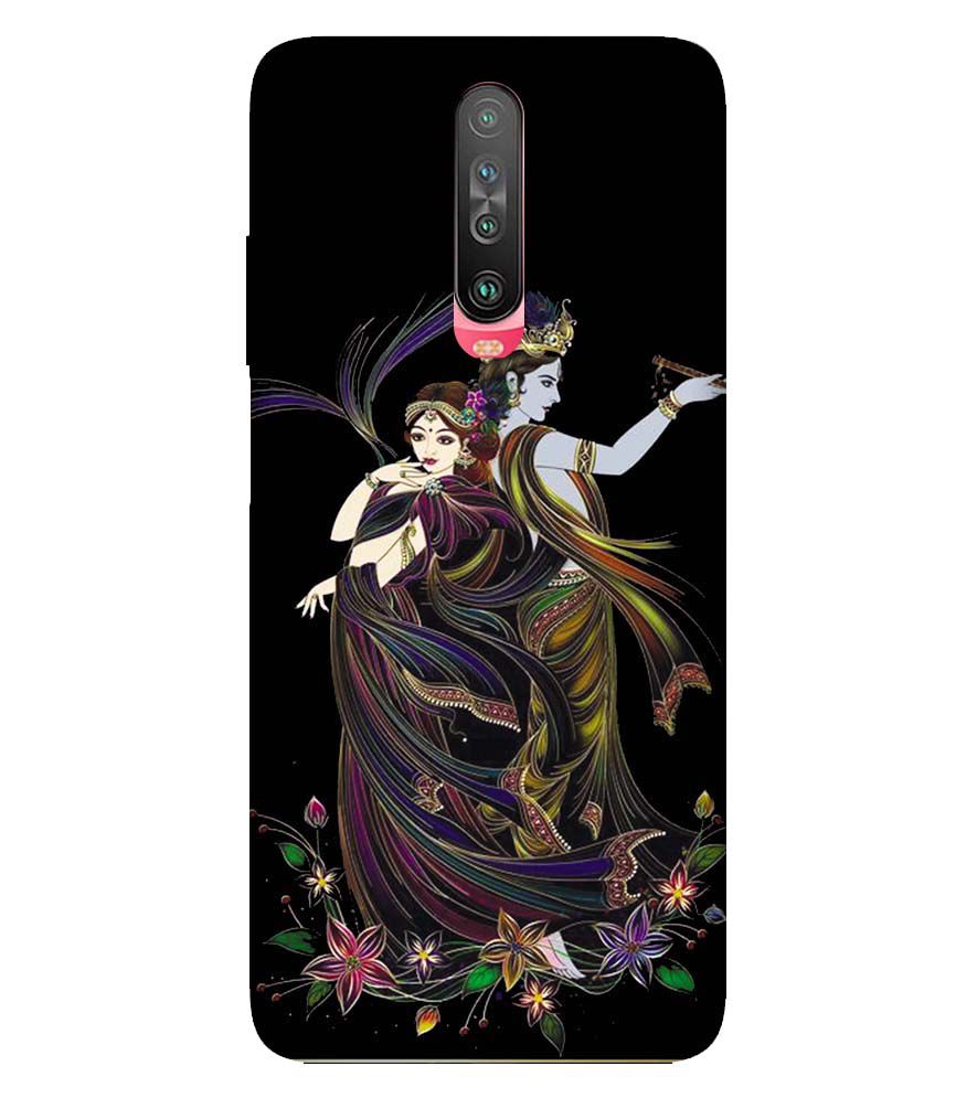 BG0074-Jai Radha Krishna Back Cover for Xiaomi Poco X2