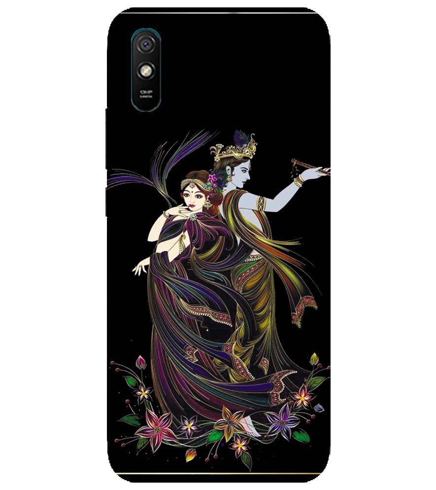 BG0074-Jai Radha Krishna Back Cover for Xiaomi Redmi 9i