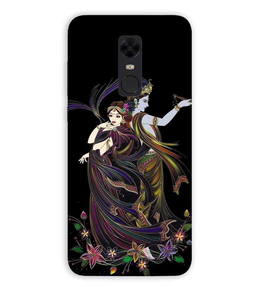 BG0074-Jai Radha Krishna Back Cover for Xiaomi Redmi Note 5