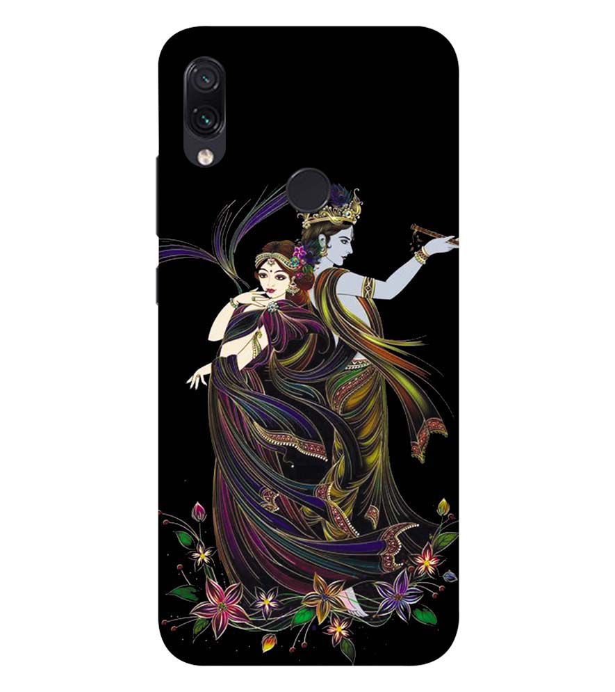 BG0074-Jai Radha Krishna Back Cover for Xiaomi Redmi Note 7S