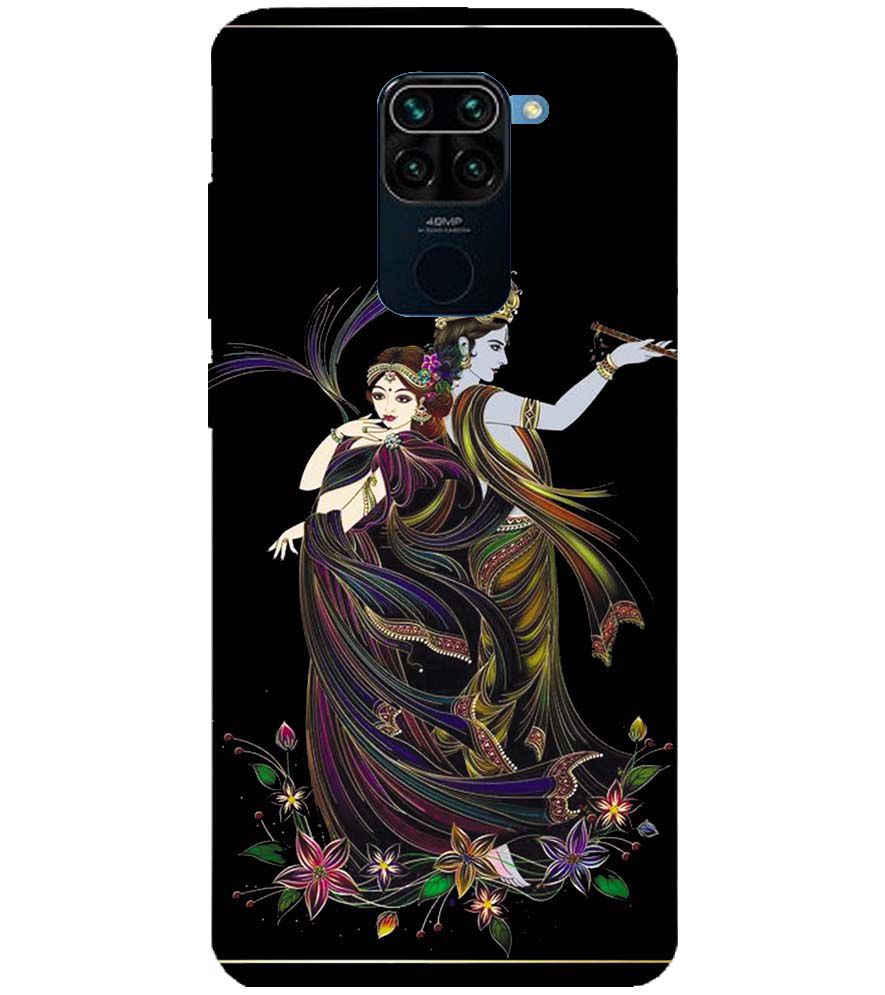 BG0074-Jai Radha Krishna Back Cover for Xiaomi Redmi Note 9