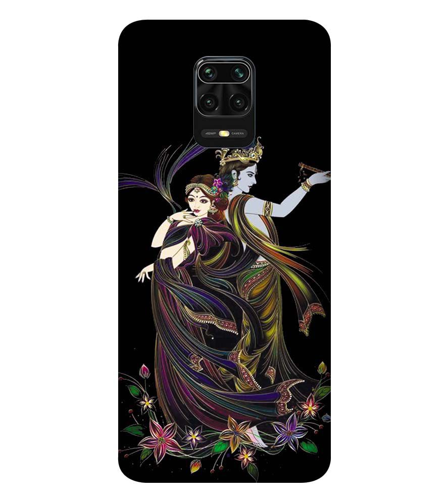 BG0074-Jai Radha Krishna Back Cover for Xiaomi Redmi Note 9S