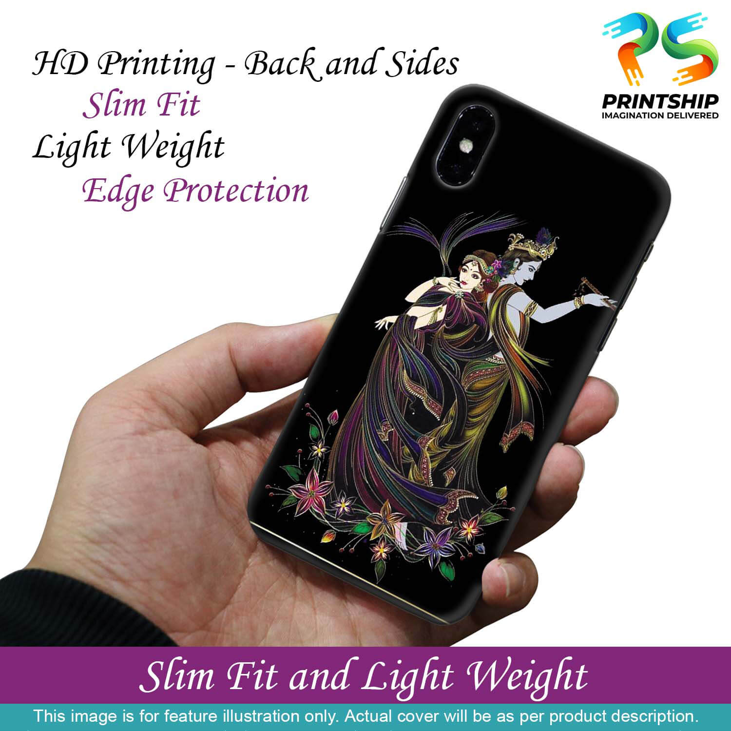 BG0074-Jai Radha Krishna Back Cover for Realme 9 5G Speed