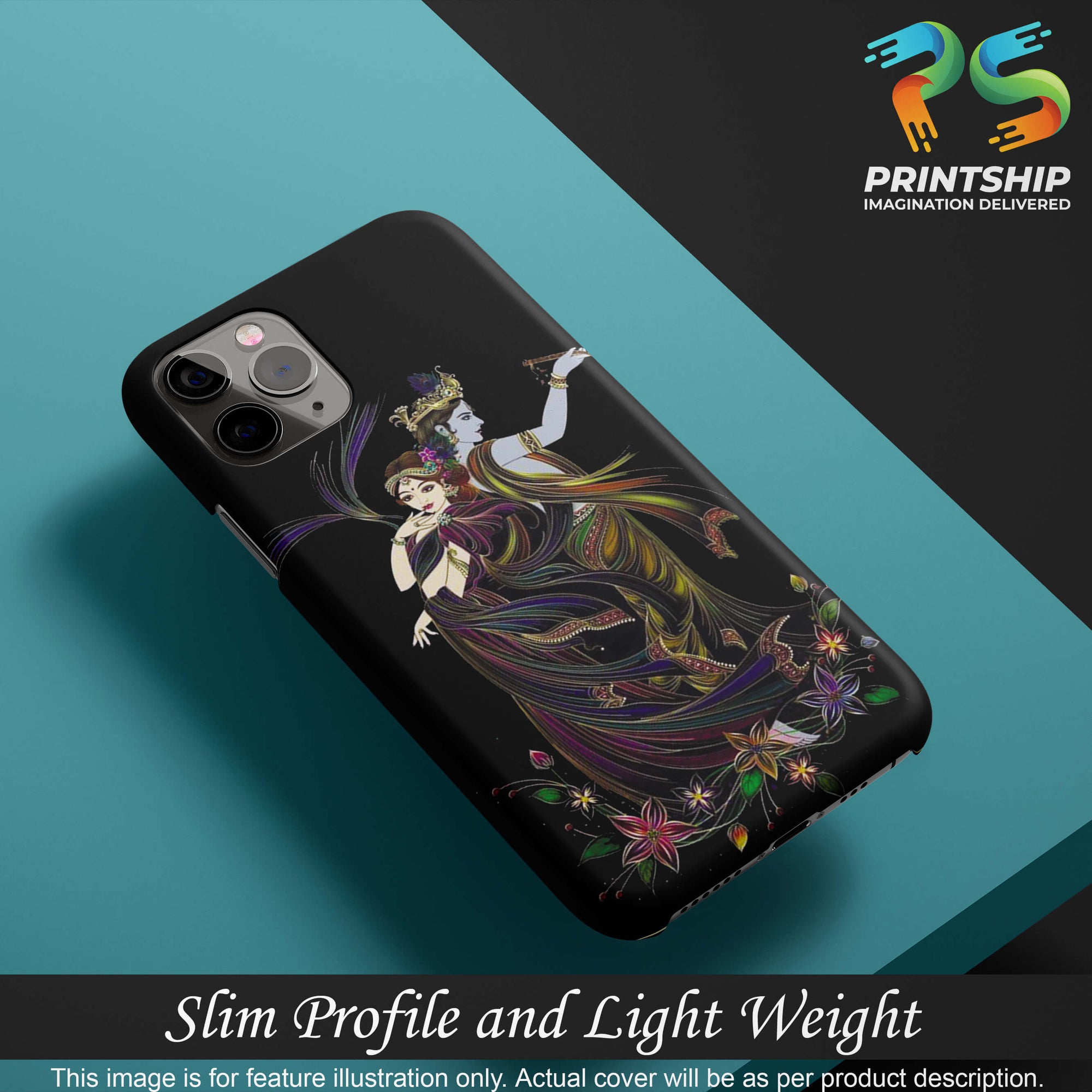 BG0074-Jai Radha Krishna Back Cover for vivo T1 Pro-Image4