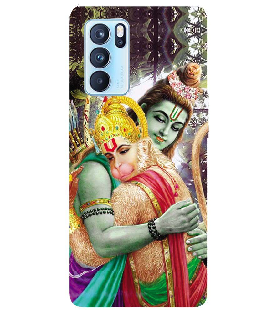 BG0075-Ram And Hanuman Ji Back Cover for Oppo Reno6 5G