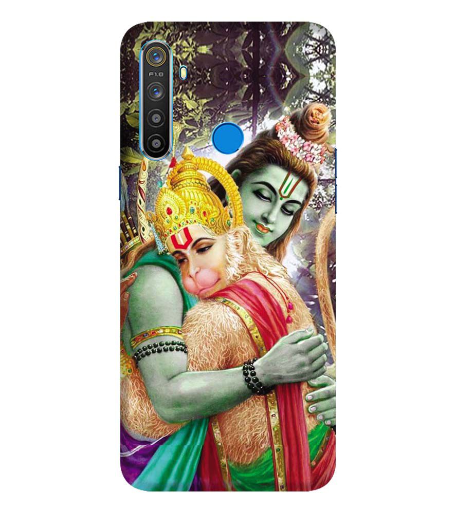 BG0075-Ram And Hanuman Ji Back Cover for Realme 5i