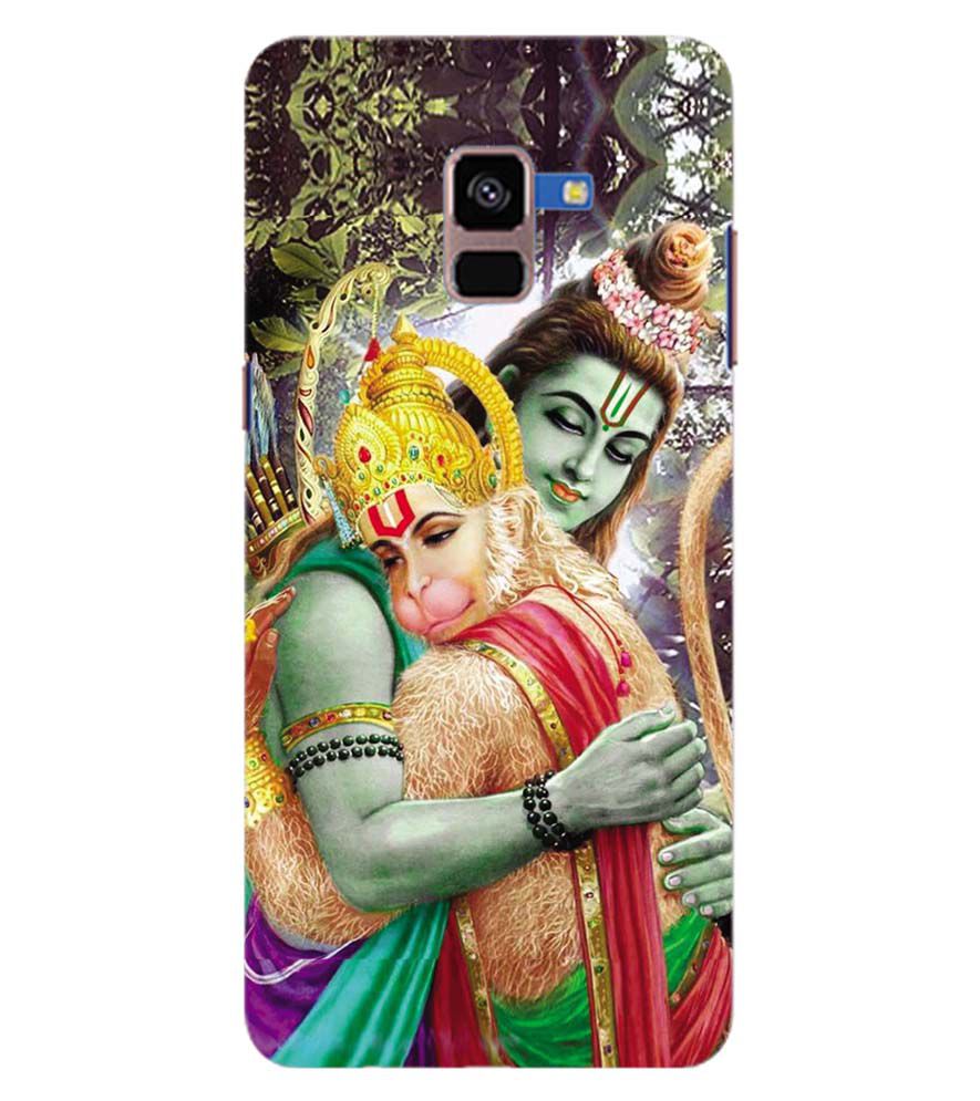 BG0075-Ram And Hanuman Ji Back Cover for Samsung Galaxy A8 Plus