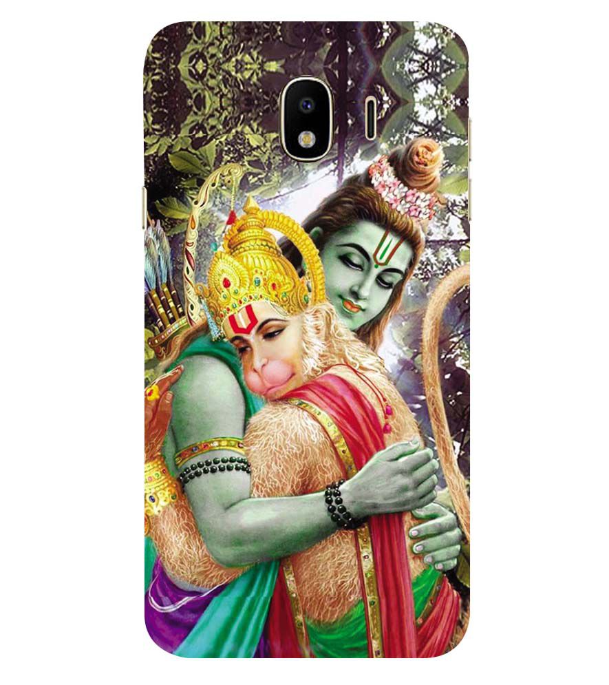 BG0075-Ram And Hanuman Ji Back Cover for Samsung Galaxy J4 (2018)