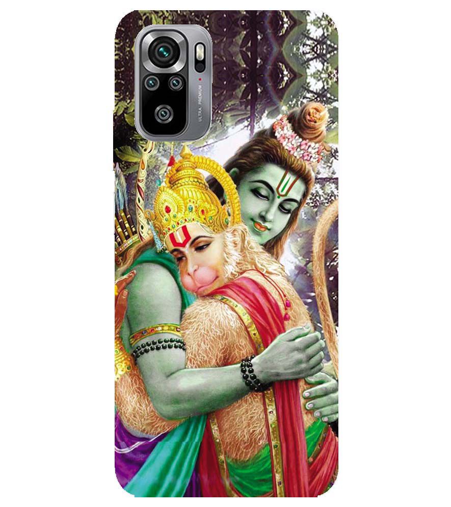 BG0075-Ram And Hanuman Ji Back Cover for Xiaomi Redmi Note 10