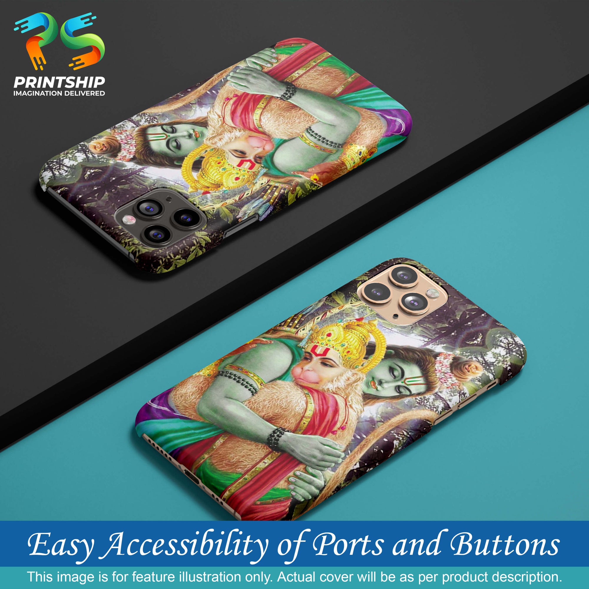 BG0075-Ram And Hanuman Ji Back Cover for Xiaomi Redmi Note 4-Image5