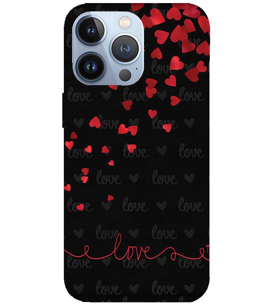 BT0003-Love Quote In A Black Back Ground Back Cover for Apple iPhone 13 Pro