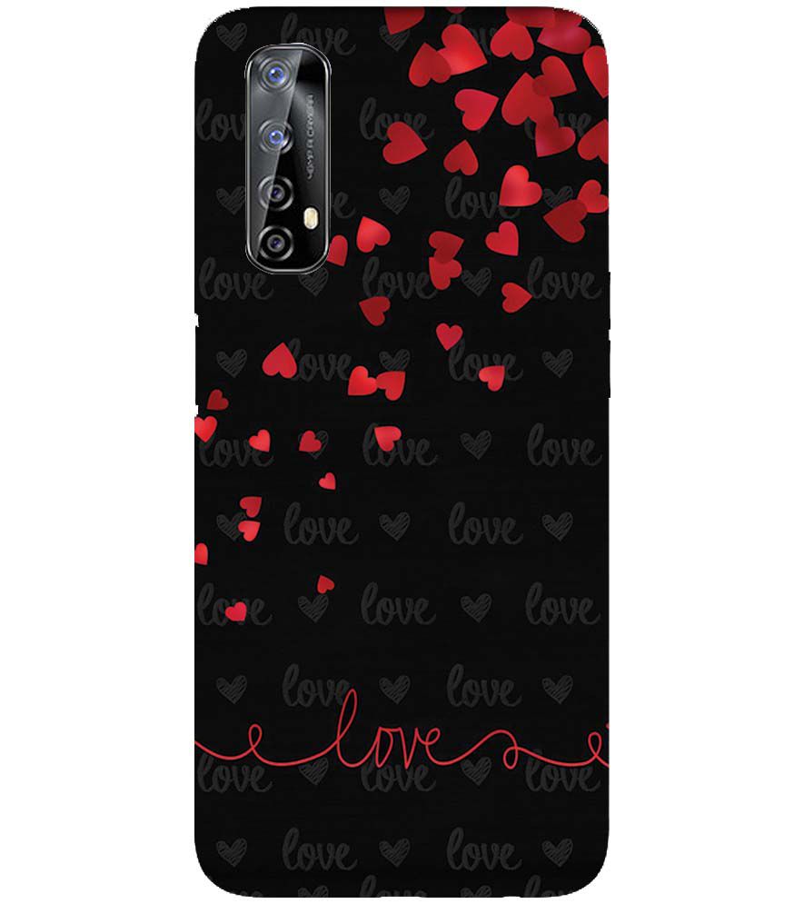 BT0003-Love Quote In A Black Back Ground Back Cover for Realme 7