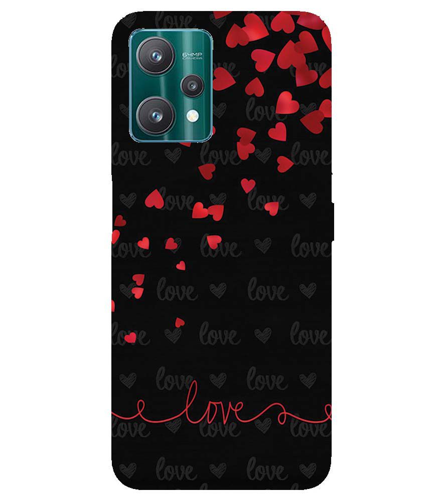 BT0003-Love Quote In A Black Back Ground Back Cover for Realme 9 Pro+