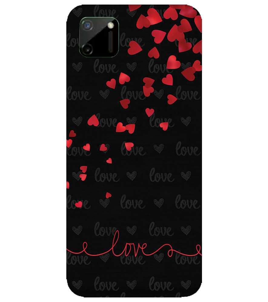 BT0003-Love Quote In A Black Back Ground Back Cover for Realme C11