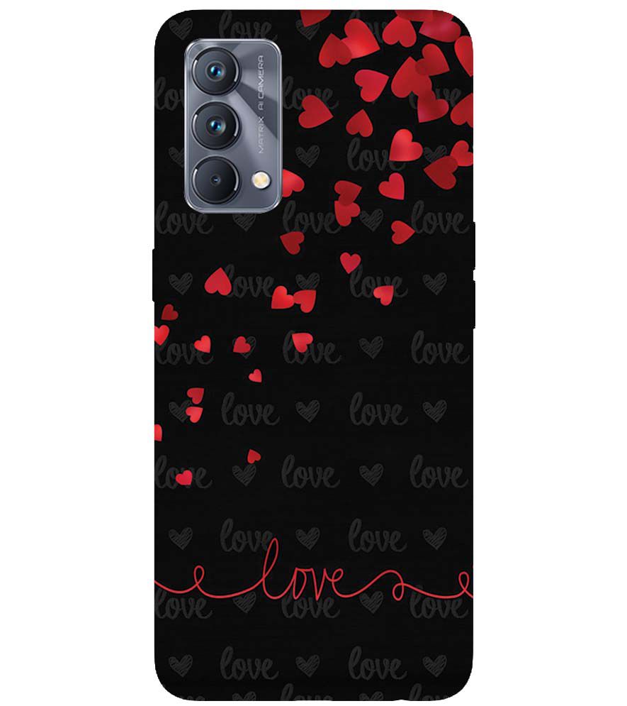 BT0003-Love Quote In A Black Back Ground Back Cover for Realme GT Master