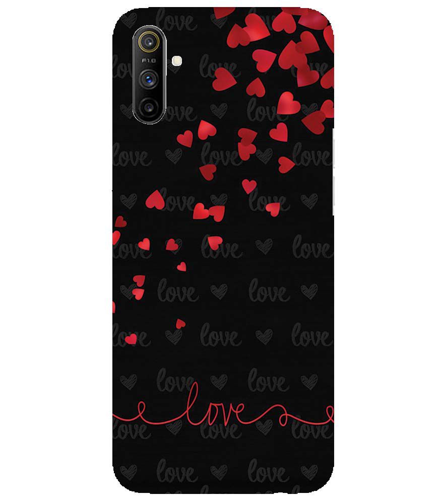 BT0003-Love Quote In A Black Back Ground Back Cover for Realme Narzo 10A