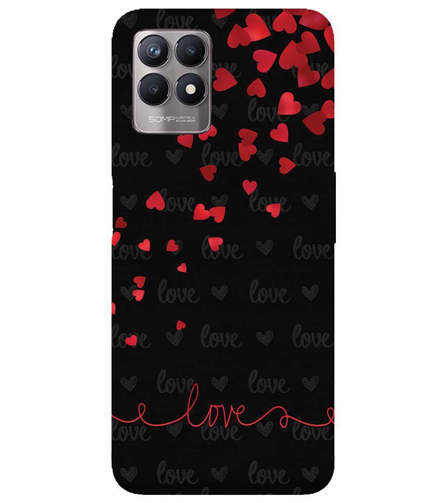 BT0003-Love Quote In A Black Back Ground Back Cover for Realme Narzo 50