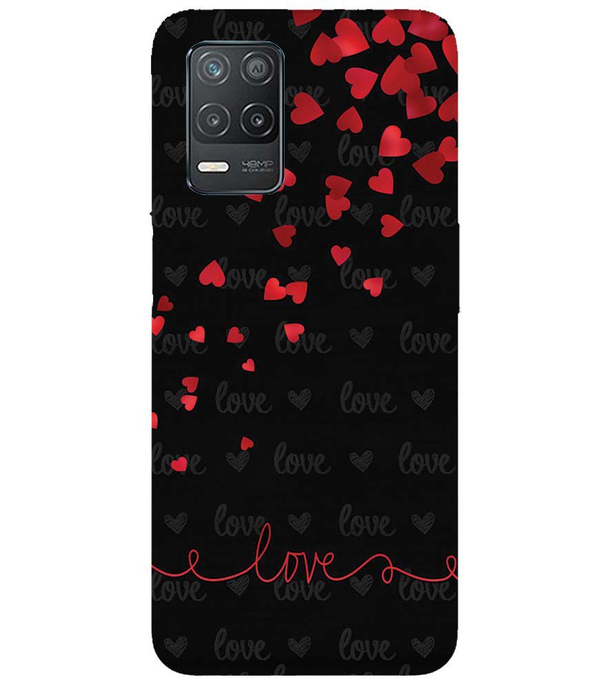 BT0003-Love Quote In A Black Back Ground Back Cover for Realme V13 5G