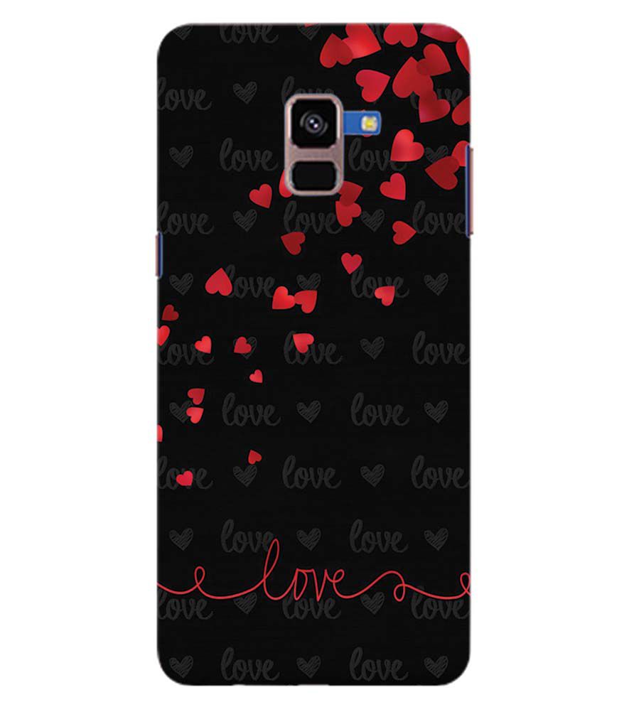 BT0003-Love Quote In A Black Back Ground Back Cover for Samsung Galaxy A8 Plus