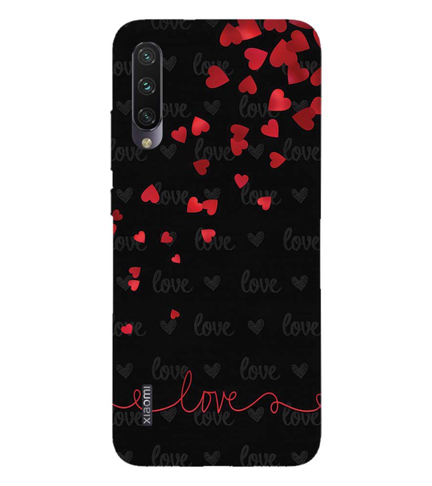 BT0003-Love Quote In A Black Back Ground Back Cover for Xiaomi Mi A3