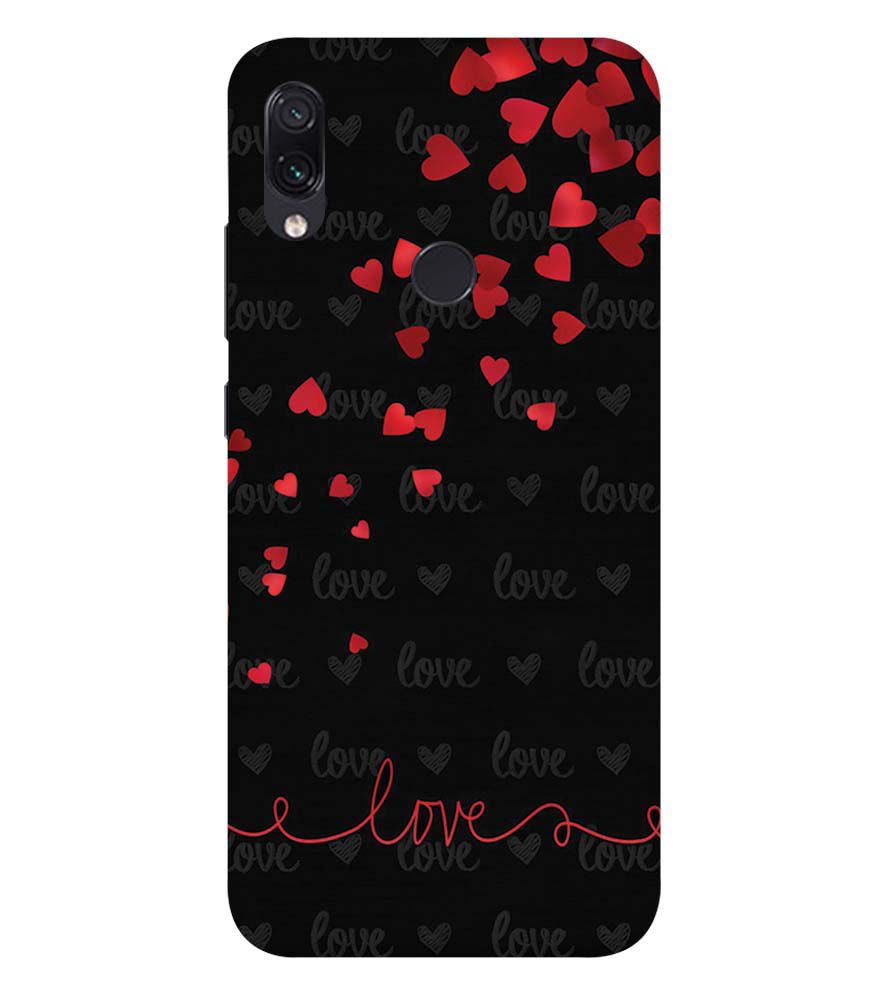 BT0003-Love Quote In A Black Back Ground Back Cover for Xiaomi Redmi Note 7S