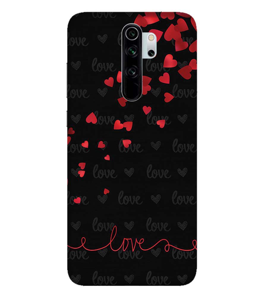 BT0003-Love Quote In A Black Back Ground Back Cover for Xiaomi Redmi Note 8 Pro