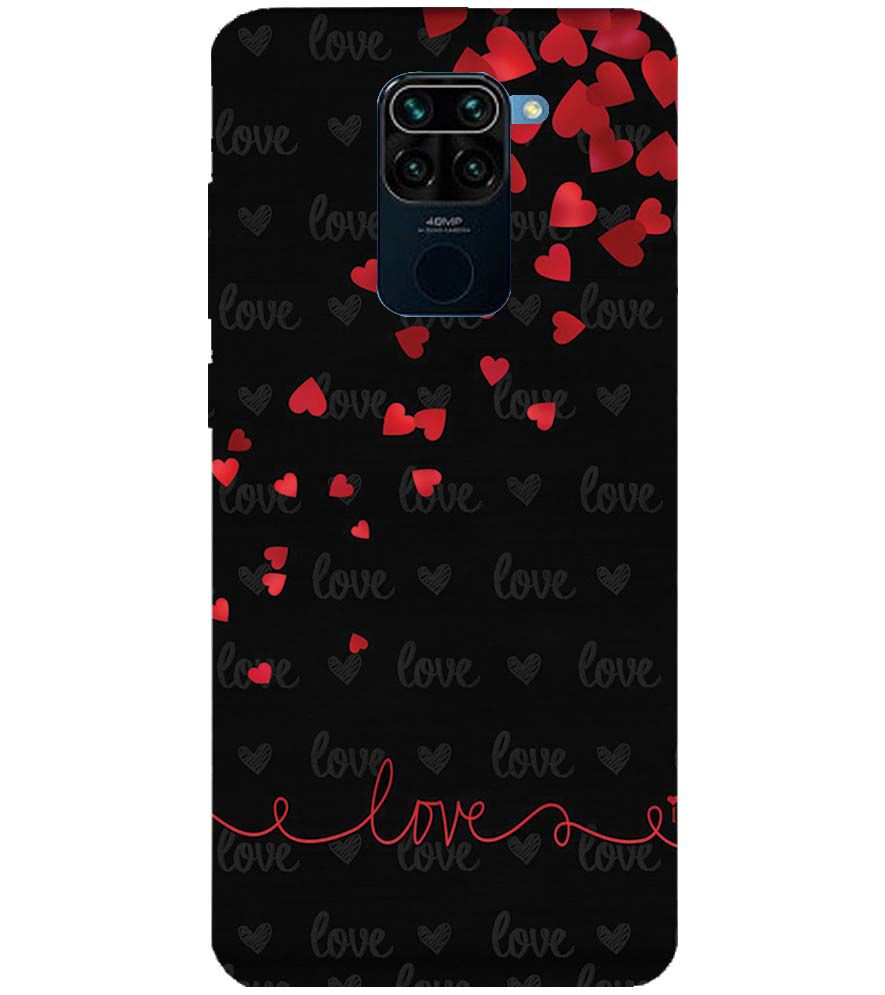 BT0003-Love Quote In A Black Back Ground Back Cover for Xiaomi Redmi Note 9