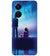 BT0106-A Girl And Boy With Blue Night Background Back Cover for vivo T1 Pro