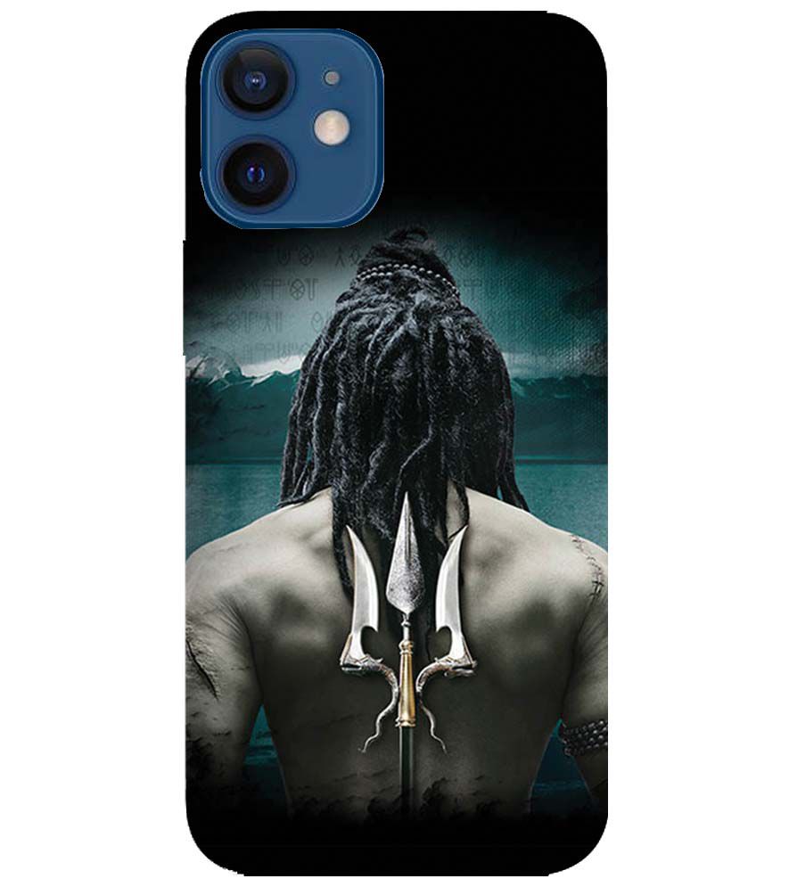 BT0233-Lord Shiva Rear Pic Back Cover for Apple iPhone 12 Mini