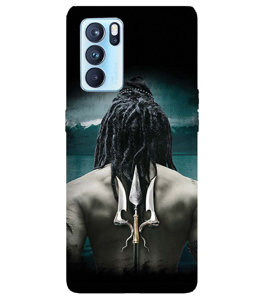 BT0233-Lord Shiva Rear Pic Back Cover for Oppo Reno6 5G