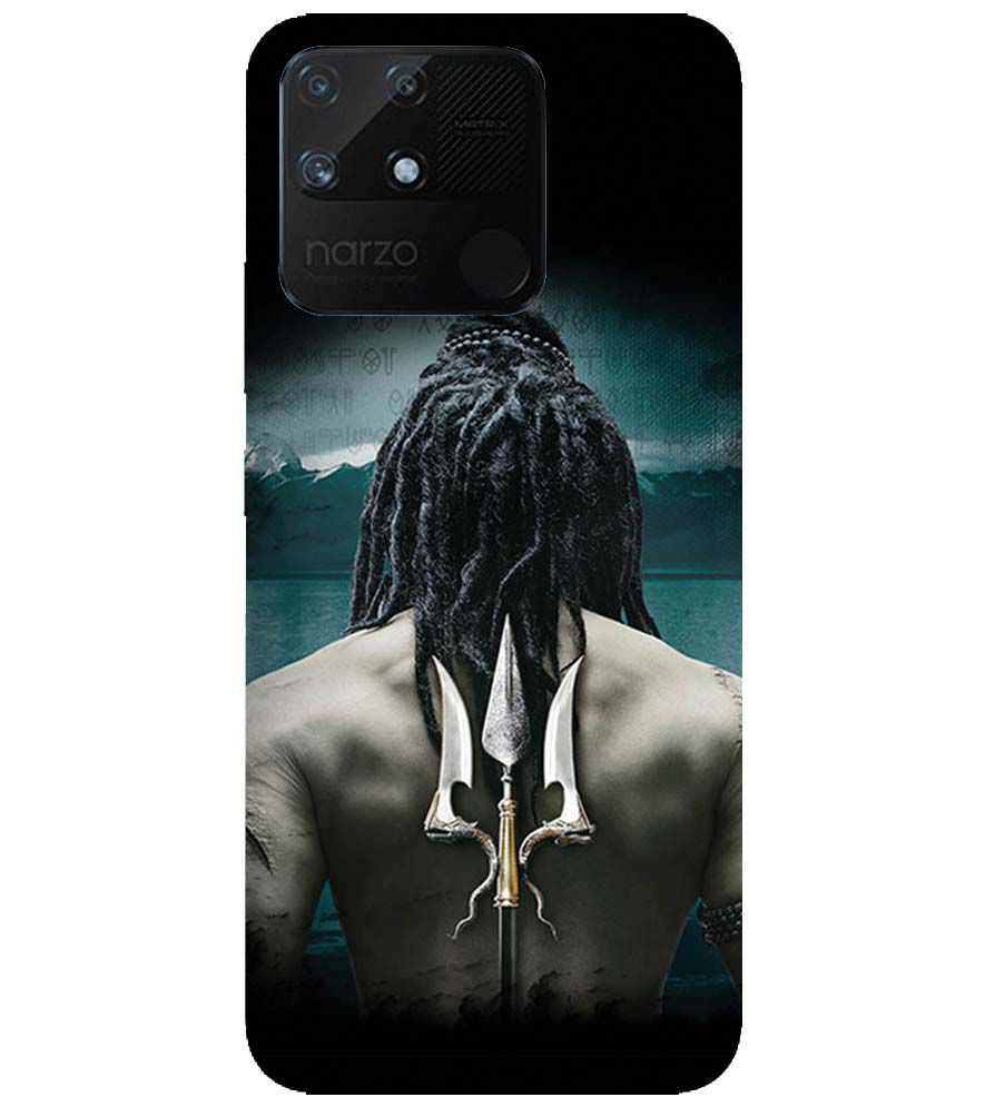 BT0233-Lord Shiva Rear Pic Back Cover for Realme Narzo 50A