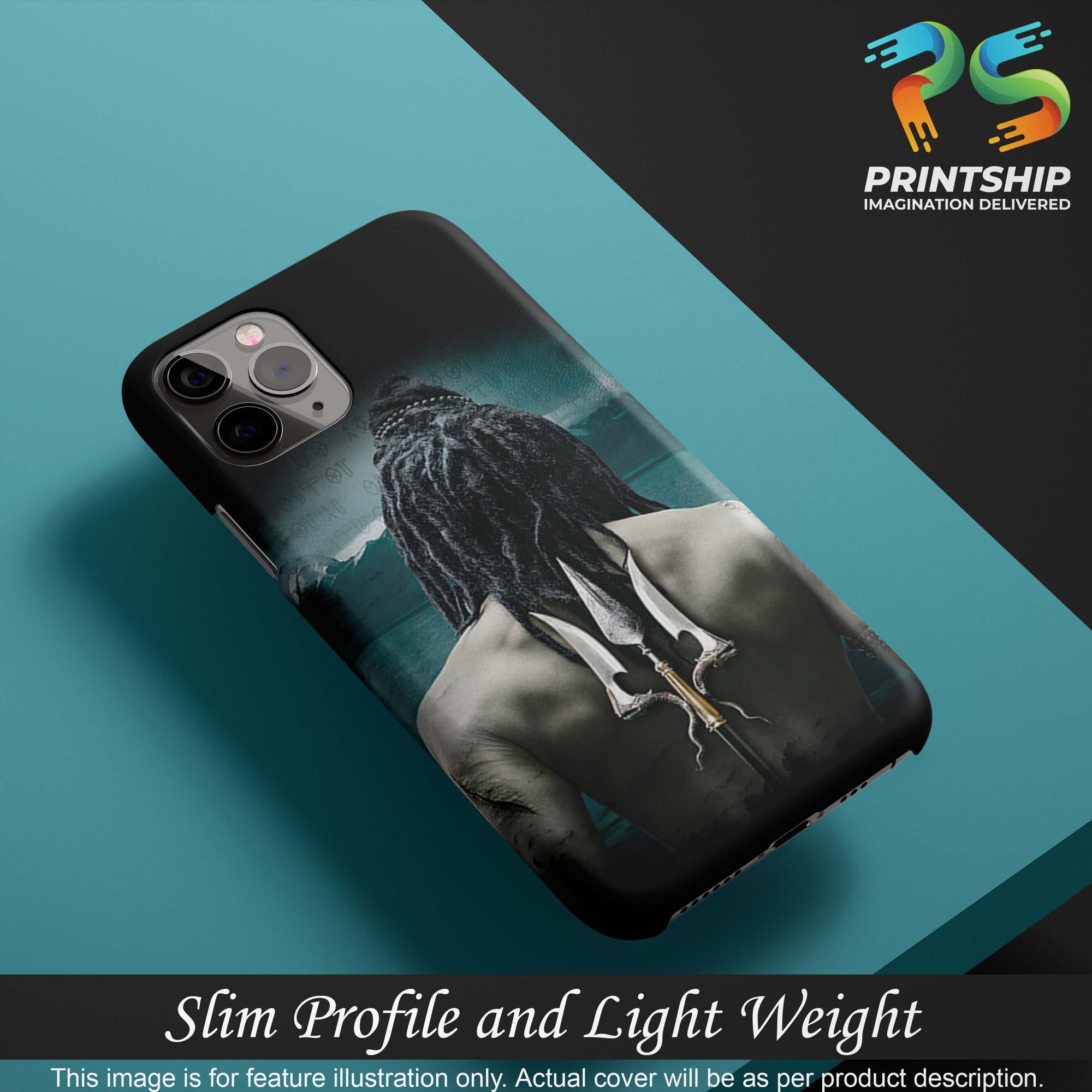 BT0233-Lord Shiva Rear Pic Back Cover for Realme Narzo 10A-Image4