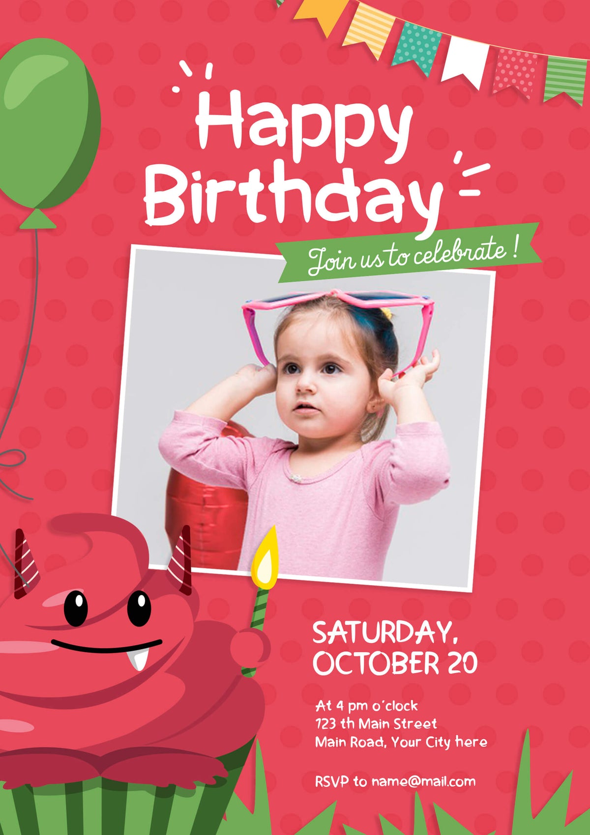 Customised Birthday Invitation Card