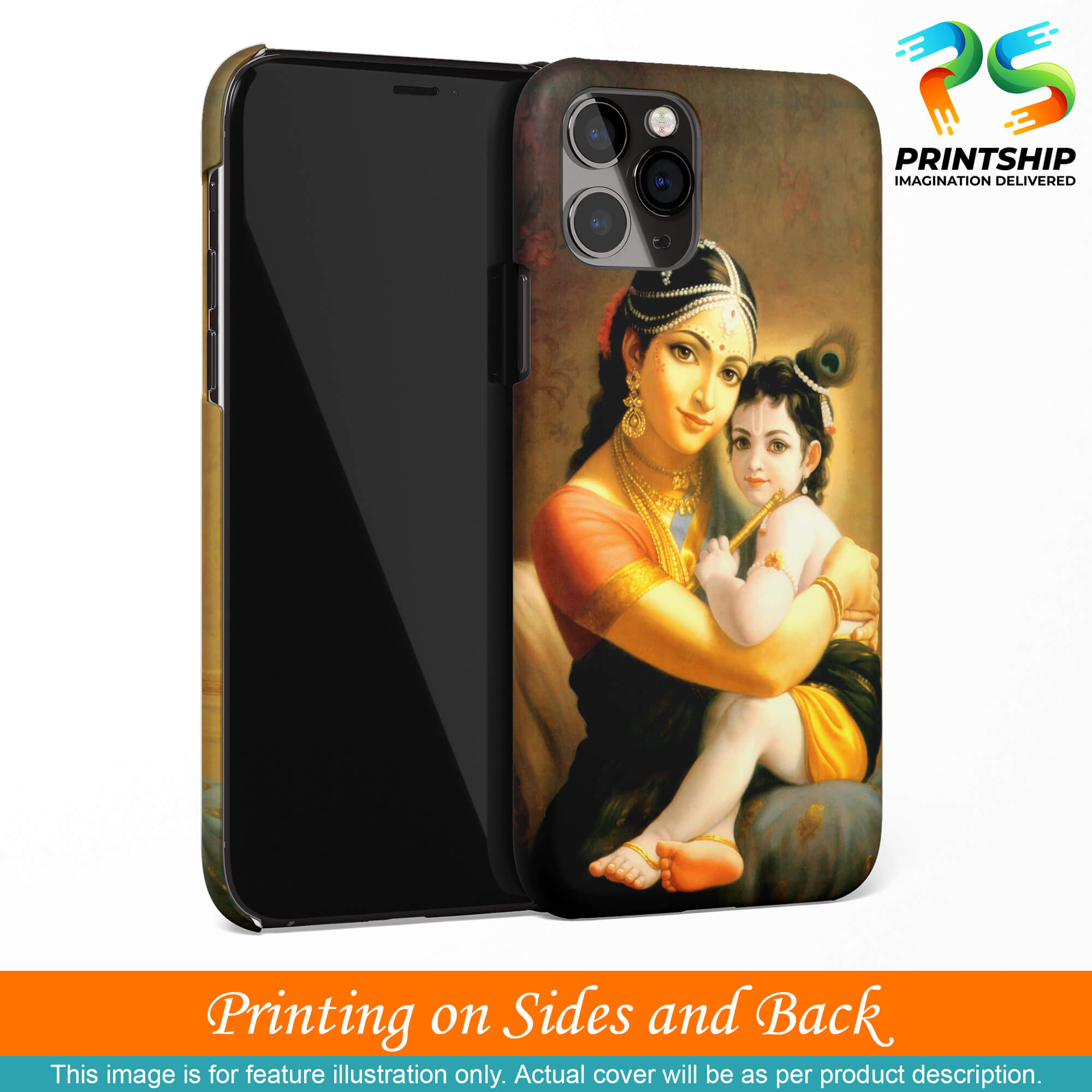 D1478-Krishna With Yashoda Back Cover for Realme 5s-Image3