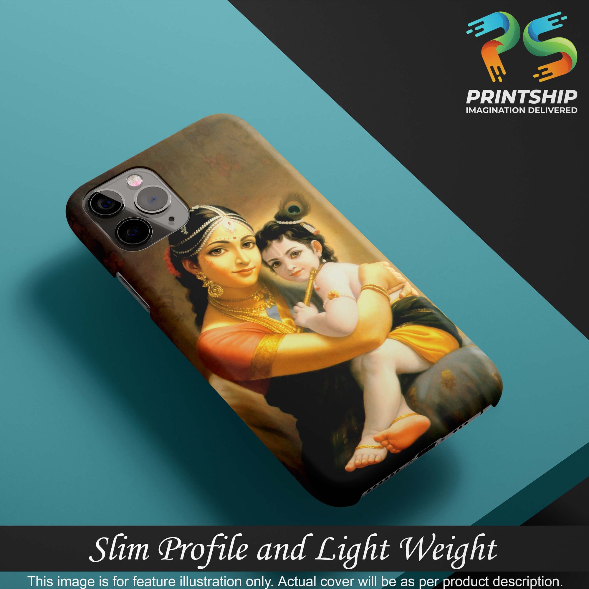 D1478-Krishna With Yashoda Back Cover for Vivo Y55L-Image4