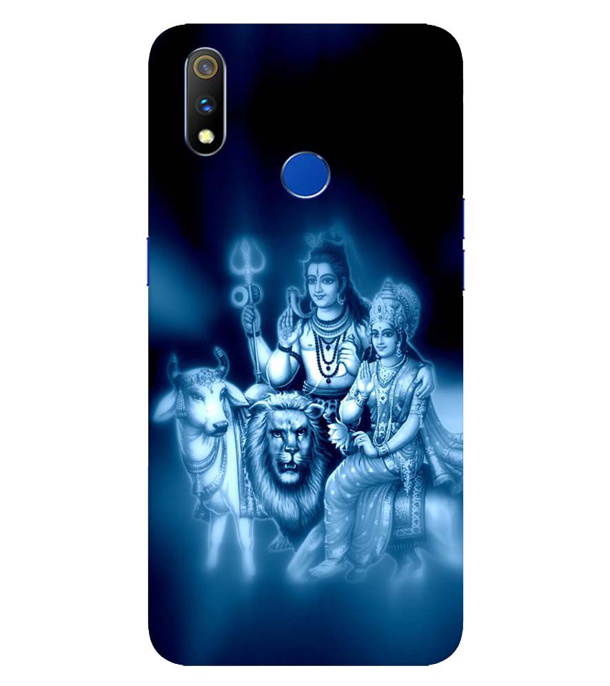 D1535-Shiv Parvati Back Cover for  Realme X Lite