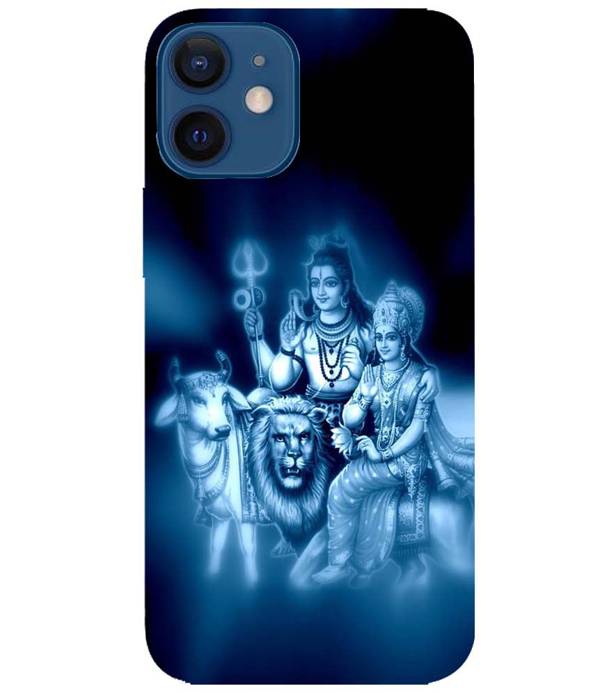 D1535-Shiv Parvati Back Cover for Apple iPhone 12 Mini