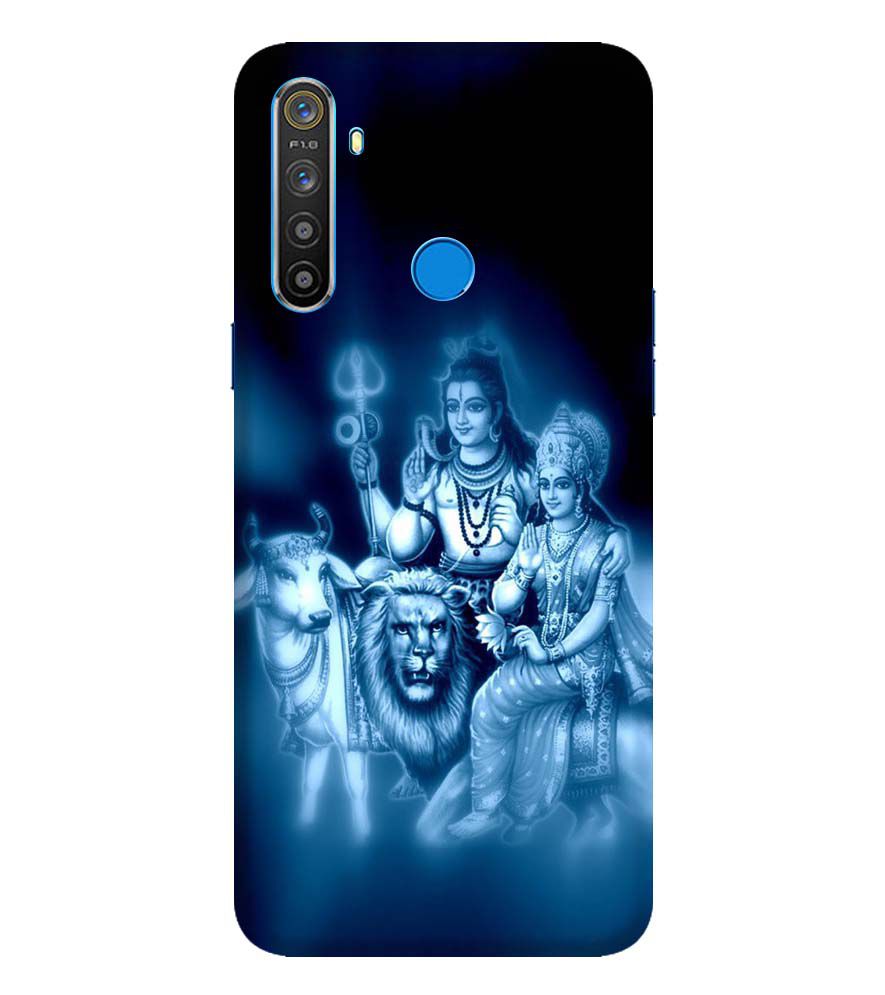 D1535-Shiv Parvati Back Cover for Realme 5