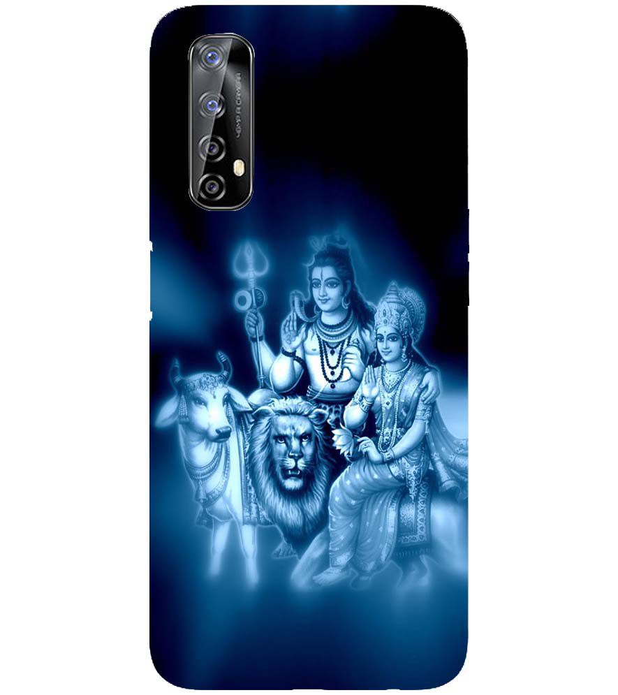 D1535-Shiv Parvati Back Cover for Realme 7