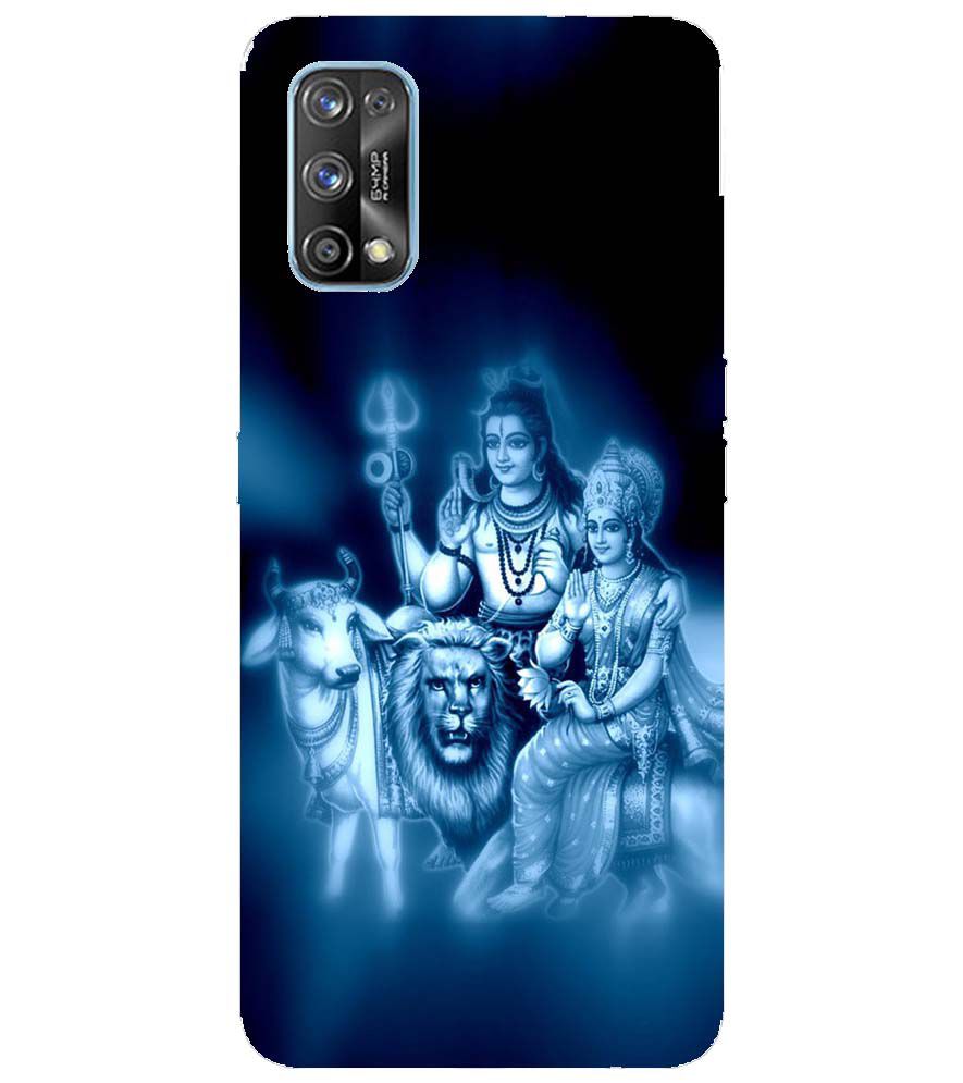 D1535-Shiv Parvati Back Cover for Realme 7 Pro