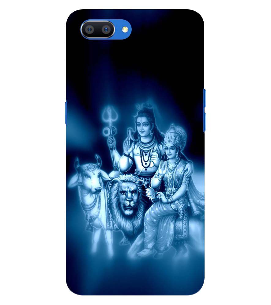 D1535-Shiv Parvati Back Cover for Oppo Realme C1