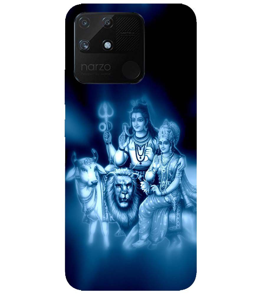 D1535-Shiv Parvati Back Cover for Realme Narzo 50A