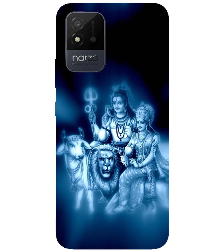 D1535-Shiv Parvati Back Cover for Realme Narzo 50i