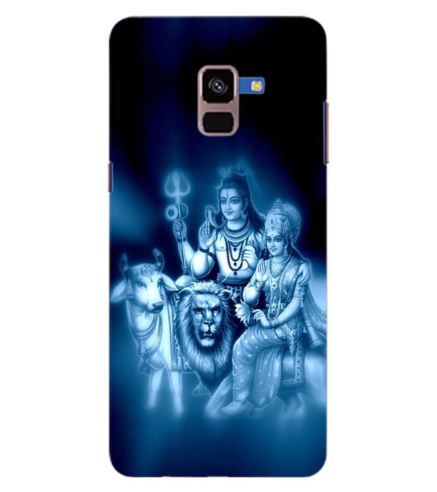 D1535-Shiv Parvati Back Cover for Samsung Galaxy A8 Plus