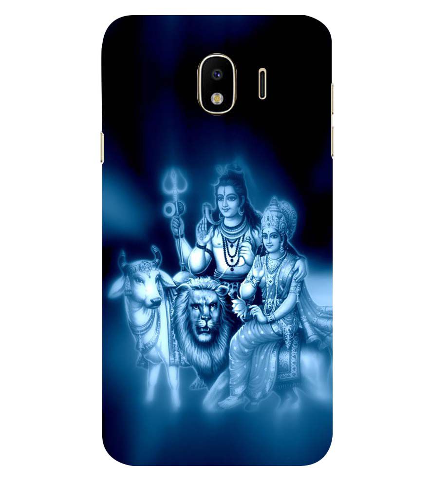 D1535-Shiv Parvati Back Cover for Samsung Galaxy J4 (2018)