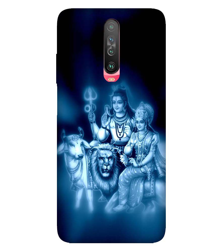 D1535-Shiv Parvati Back Cover for Xiaomi Poco X2